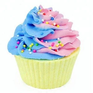 New Product Private Label Rich Bubble Colors Sweet Cute Donut Custom Natural Fizzy Organic Cupcake Bath Bombs