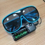 New product rgb el wire multi color cheap party decoration halloween EL products led party glasses