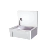 New Product Wall Kitchen Hanging Hand Knee Operated Stainless Steel Washing Sink with Tap