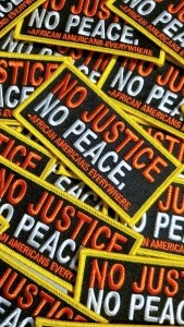 NEW, Protest Patch, &quot;No Justice, No Peace&quot; Exclusive Embroidered Patch, African-American BLM