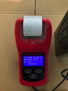 New regular liquid  AGM EFB battery tester with print