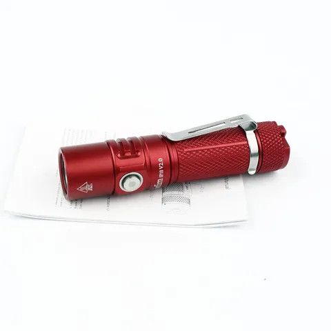 New SP10 V2.0 Red Color Original XPG2 Waterproof Mini LED Flashlight AA 14500 Tactical Flashlight Torch