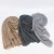 Import New style pleated monochrome fur shaved scarf wholesale pure color cotton and linen women&#x27;s headscarf from China