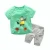 Import New Summer Design baby boy short set for short sleeve cotton linen fabric T-shirt 2 pcs children clothes from China