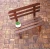 Import new walnuts color 12 slats outdoor funiture  interlocking hard wood flooring deck tiles from China