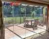 newest design sliding frameless glass curtain wall for terrace glazing with good quality
