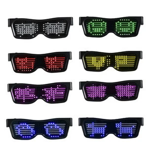 Newest Programmable LED Flashing Glasses Rave eye glasses By APP for Fun and Unique DIY Party
