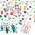 Import Newest spring season nail stickers flower sunflower leaf summer nail decals colorful self-adhesive spring nail art from China
