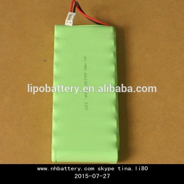 NI-MH rechargeable battery, 1800 Ma 12V nickel metal hydride battery for sale