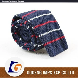 Nice design fashion polyester knitted ties with mens shirt