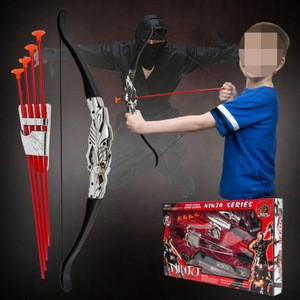 Ninja Warrior Bow Arrow Archery Set for Kids with Katana Sword and Toy Weapons