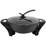 Non stick electric hot pot wok fry pan