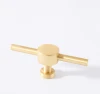 Nordic Brushed Brass Handle Modern Minimalist Furniture Bathroom Hardware Small Handle