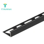 OEM 12mm Decorative Tile Trim Black  Ceramic Tile Accessories Tile Edge Trim For Sale