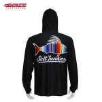 OEM long sleeve quality polyester hooded fishing wear shirts custom-made