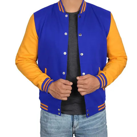 OEM Manufacturer High Quality Men Chenille Embroidery Baseball Letterman Varsity Jacket Wholesale Hot Selling Men Varsity Jacket