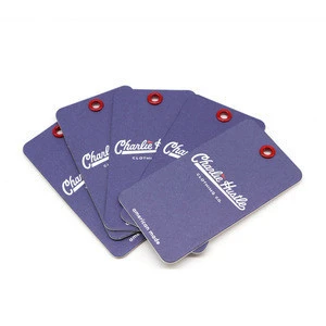 OEM Printed Logo Garment Swing Tags Paper Hang Tag For Jeans