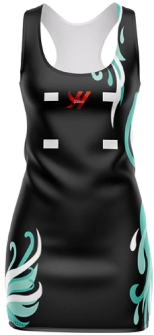 oem team gear wholesale girls Plus size custom sublimation sport netball uniforms skirts dresses jersey kit with bibs