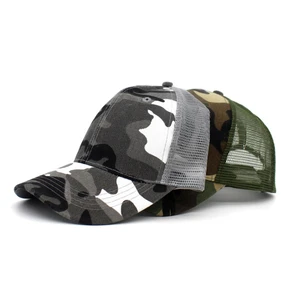 OEM trucker mesh hat , custom camouflage trucker cap