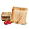Organic Sustainable Square Dinnerware Set Vietnam Areca Palm Leaf Plates From Natural Areca Tree For Event Made By Wahapy