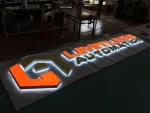 Outdoor Custom Led Stainless Steel backlit Sign 3D Letters Channel Letter
