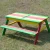 Import Outdoor Kids Wooden Sandpit With Benches from China
