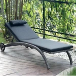 Outdoor rattan beach chaise lounge chairs/kids chaise lounge chairs/cane chaise lounge