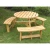 Import Outdoor Wooden Round  Folding Picnic Table with Chair from China