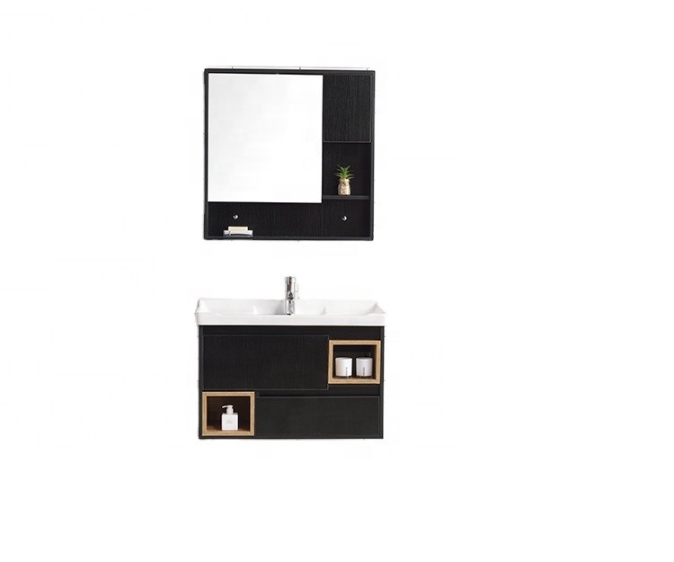 Paint-free wall mounted side bathroom cabinet
