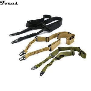 Paintball Accessories Adjustable High Quality Tactical Two 2 Dual Point Sling Bungee AR Rifle Gun Strap Hook