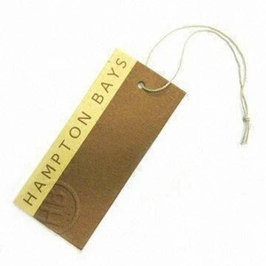 Paper Material and Garment Tags Product Type hang tag