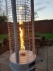 patent elegant flame outdoor heater with gas