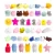 Import 50pcs/bag different designs Random Mochi antistress squishy toys Kawaii doll Soft Sticky Stretchy Relief Toys Funny Gift from China