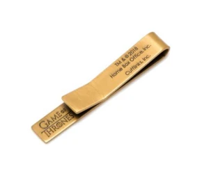 Personalised Engraved Gold Money Clip Motorties Tie Bar