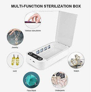 Phone Sterilizer Box, Portable UV Light Sanitizer Cleaners for iPhone/Samsung/Toothbrush Heads/Watches