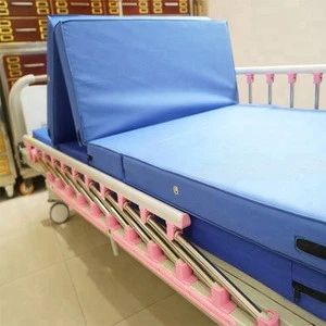 Pink ABS Stainless Steel Two Crank Manual Luxury Two function Medical Bed Hospital Bed for Clinic Hospital Patient