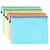 Import Plastic Document Bag Grid Transparent PVC Zipper Stationery Pouch Filing Products Bag A4 file Bag from China