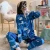 Import Plus Size 8XL Lounge Wear Woman Sleeping Pajama Set Cardigan Lapel Silk Pajamas Womens Sleepwear from China
