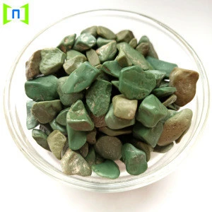 polished green natural landscaping stone pebble stone
