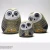 Import polyresin craft owl family solar spot light garden decoration from China