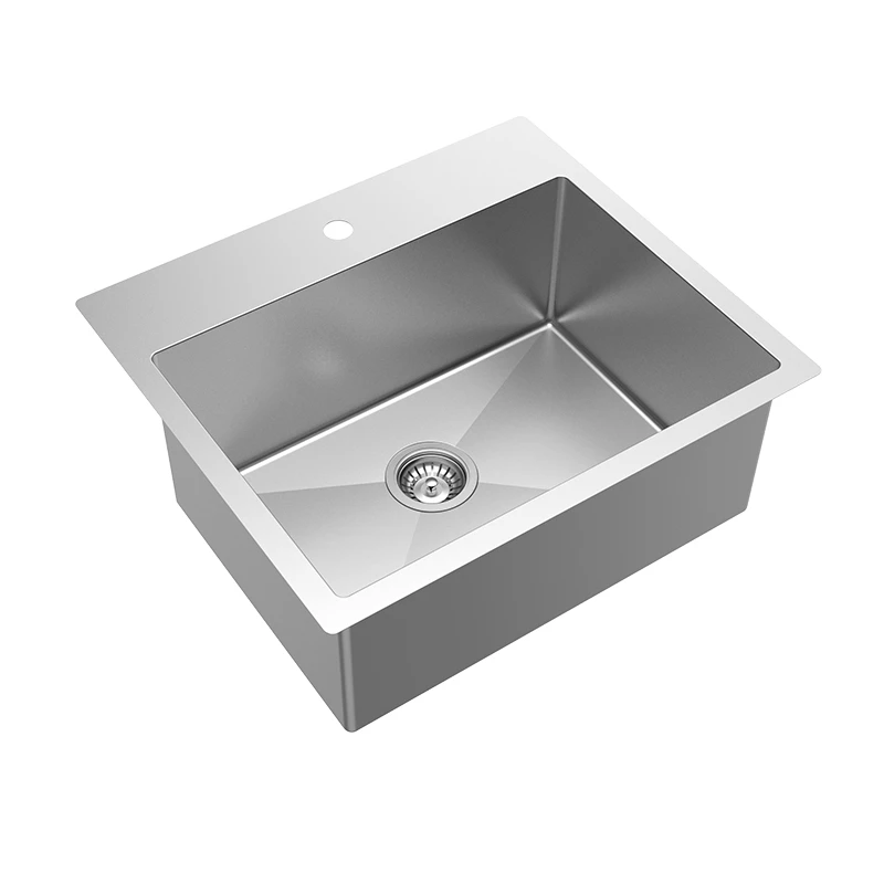 Popular Cheap Custom Single Bowl Handmade Rectangular Undermount Stainless Steel Sink