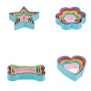 Popular Colorful Set of 5pc Stainless Steel Powder Coating Cookie Cutter Of star heart dog bone flower