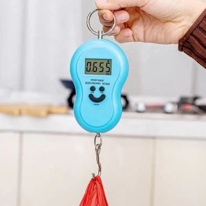 Popular Portable Smile Scale Luggage Weighing Scale Customized , Mini Digital Hand Held Hook Hanging Luggage Scale