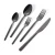 Import Popular titanium stainless steel spoon and fork gold black dinner knife cuttlery from China