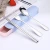 Import Portable camping tableware 304 stainless steel chopsticks spoon fork three sets of outdoor travel from China