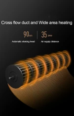 Portable Electric Heaters Home Room Floor Desk Electric Fan Heater Warmer Hot Winter Electromechanical Heater