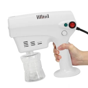 Portable nano steam equipment use for hairdressing steam sterilizing gun with blue light for household