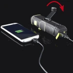 Portable,Home Radio Style and Built-In Speaker Function with Handle Flashlight