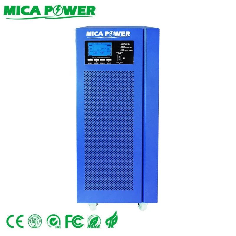 Power inverter 8kw 10kw 12kw Hybrid solar inverter with MPPT charge controller Low frequency single phase dc to ac  inverter