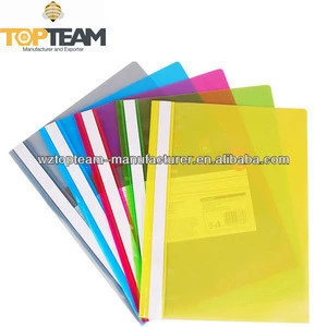 PP Clear Front Report Cover, A4 Report File with Prong Fasteners